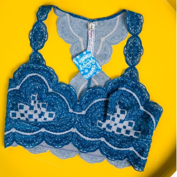 SALE Free People Flocked velvet bra NWT - Picture 5 of 6